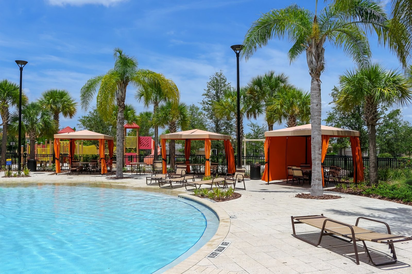 Solterra Resort pool cabanas